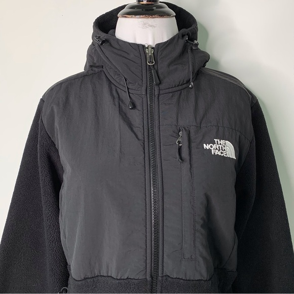 The North Face Polartec Women's Black Full Zip Fleece Hooded Jacket Size Medium - Picture 2 of 15